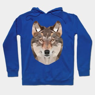 Geometric Wolf Pattern Hoodie